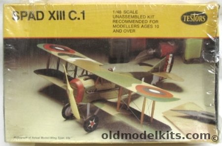 Testors 1/48 Spad XIII C.1, 617 plastic model kit